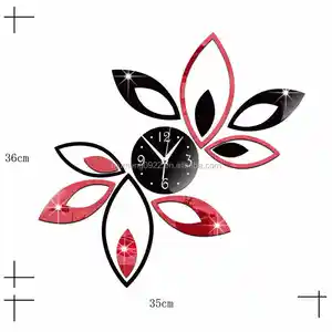 Hot sale Brand Wrist home decoration black water ghost watch Wall Clock All Metal Material Luxury Date Luminous Clock in wall