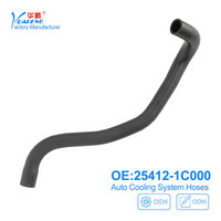 Tuyau de refroidissement du moteur, tuyau d'eau du radiateur, OE 25412-1C000, système de refroidissement, tube en caoutchouc antigel pour Hyundai/Kia