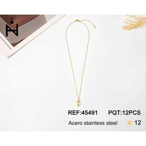 Collana con Pendente Angelina Placcato Oro con Diamante Taglio Brillante Rotondo Solitario Minimalista per Donna Uso Quotidiano - Product Image 3