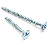 Vis à cloison sèche galvanisées au zinc blanc, filetage grossier, 1-5/8 pouces, pointe autotaraudeuse pour le bois avec tête cruciforme
