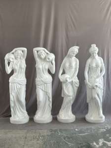 Artisanat en résine sur mesure, sculpture de femme occidentale, statues en marbre grandeur nature, sculptures romaines, décoration nordique, figurines grecques - Product Image 6