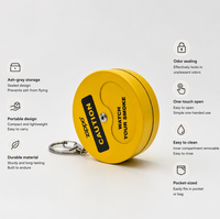 Cendrier rond en métal en gros, mini cendrier de poche portable, boîte de rangement pour cendres de cigarettes, cendrier de voyage sans fumée pour l'extérieur