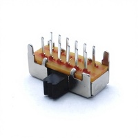 4P2T Mini interrupteur à bascule industriel coulissant 2 voies à angle droit pour démarrage/arrêt Machine fonction clé 4P2T Mini interrupteur coulissant