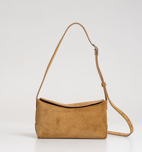 Bolso bandolera popular de gamuza con logotipo personalizado, nuevo diseño, portátil, con cubierta de PU, bolso cruzado plano para mujer. - Product Image 4