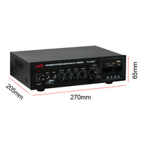 Amplificateur audio professionnel sans fil Bluetooth PA-90BT 120W, haut-parleur de plafond haute puissance pour diffusion publique, tension constante, métal