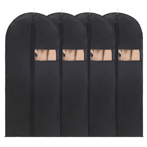 Housse de costume avec fermeture éclair et poignées de transport pour le rangement et le voyage, housse de costume lavable pour t-shirts, vestes et manteaux - Product Image 5