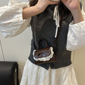 Bolso de Mano de Encaje Personalizado al por Mayor, Bolso Pequeño Versátil de Moda Casual, Vintage, Impermeable, de un Solo Hombro, para Mujer - Product Image 6