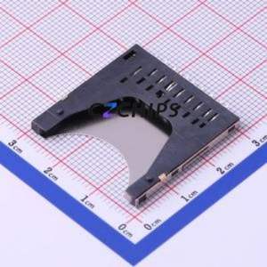 DS1139-01-09SS4BSR SD Card / Memory Card Connector SMD Connector Self-Return Type Card Holder - Product Image 2