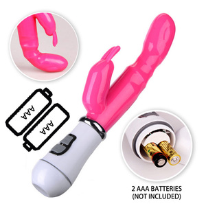 Jouets sexuels vibrants pour femmes : Vibrateur lapin vibrant pour le point G, bijoux de <span class=keywords><strong>piercing</strong></span> pour le <span class=keywords><strong>vagin</strong></span> et l'anus, produits pour adultes, masturbation féminine - Product Image 2