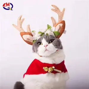 ペットの犬のクリスマス猫の服中国の冬のフリースコートかわいい冬のクリスマスペットの犬の服