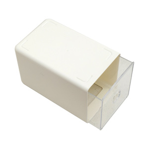 Desktop <b>Storage</b> <b>Box</b> <b>Drawer</b> Style Transparent Stationery Organizer Stackable With Lid For Students And Offices Compact Size - Product Image 5