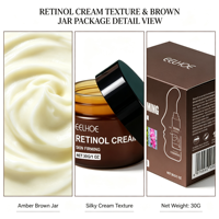 Crème Visage au Rétinol OEM Marque Privée Hydratation Intense Améliore la Texture de la Peau Lisse les Ridules Soin Quotidien Doux pour le Visage