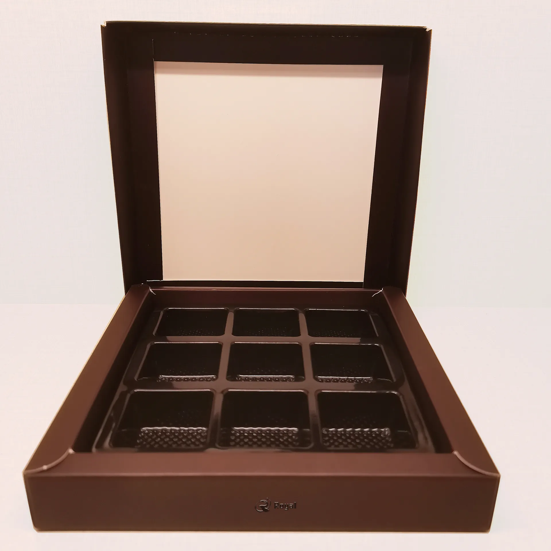 Nouvelle boîte d'emballage en papier de luxe en carton personnalisée pour biscuits au chocolat et bonbons