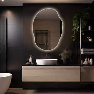 Miroir de maquillage intelligent à lumière <span class=keywords><strong>LED</strong></span> organique de style moderne pour dressing de chambre à coucher de salle de bain ou réflexion de magasin de salon - Product Image 2