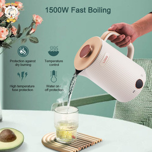 Réductions de vente en gros sur les appareils électroménagers populaires Bouilloires électriques isolées S/S Chauffage de l'eau en acier inoxydable CB numérique OEM - Product Image 5