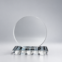 Plaque de trophée en cristal K9 transparente étanche, gravée au laser, polie, la plus vendue, à 3,2 USD, vente directe d'usine pour entreprises