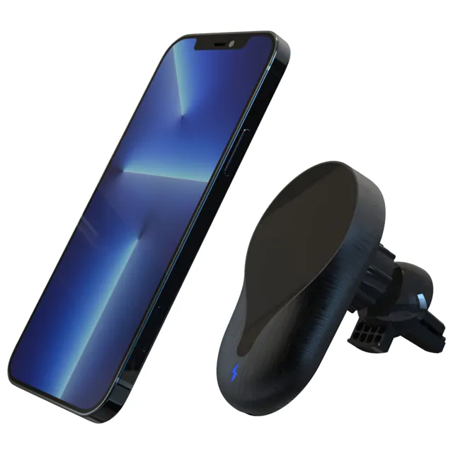 15w Portable Smart Quick Qi Fast Charging Cell Mobile Type C Car Magnetic Wireless Charger For Iphone 13 Pro