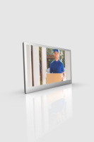 Miroir intelligent MIRROH.AI avec écran tactile de 13,3 pouces, interrupteur tactile éclairé, design moderne, salon, appartement, villa, intelligent