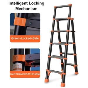 Échelle télescopique Deliladder, petite échelle télescopique pour la maison, facile à utiliser et à transporter - Product Image 4