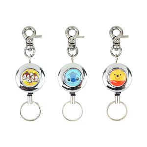 Badge rétractable en métal décoratif, durable, réutilisable, écologique, de style dessin animé personnalisé, hautement recommandé - Product Image 1
