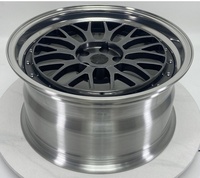 Neue Geruida Gunmetal Polierte Felgen mit Mesh-Design aus Geschmiedetem 6061 T6 Aluminium-Legierung, 12000T Gepresst, TÜV JWL VIA S4-00027 18-24 PCD