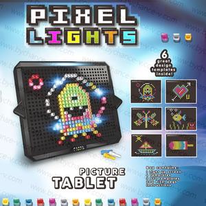 Boutique en ligne hotsale Pixel Tablet DIY Perles lumineuses Blocs Jouets d'apprentissage électroniques Jouet classique Cadeau pour filles et garçons de 4 ans et plus - Product Image 6