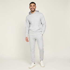 Conjunto Deportivo Unisex Personalizado de Invierno, Cálido, Estilo Urbano, Oversize, Pantalones Deportivos de Algodón, Pantalones Deportivos Anchos, Sudadera con Capucha Cortavientos - Product Image 1