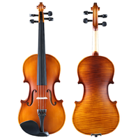 Violon allemand 4/4 en épicéa à face en érable flamme, finition brillante ou mate, prix usine, vente en gros
