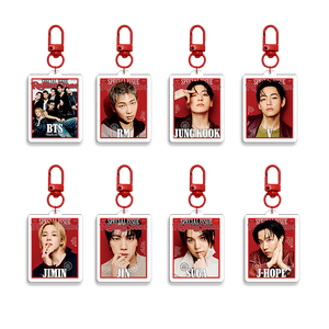 Llavero con Impresión HD de Ídolos de KPOP, JK, J-HOPE, <span class=keywords><strong>JIMIN</strong></span>, JIN, SUGA, V, RM, Colgante Acrílico, Accesorios para Bolsos Estilo Coreano, Regalo para Fans - Product Image 1