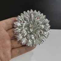 Pince à cheveux corsage de luxe 68 cm, 56 couleurs, en fer et matériaux variés, avec pierres naturelles, style camélia, petite fragrance, bijou