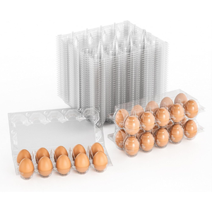 Chất Lượng Cao 10 Lỗ Nhựa Khay Trứng Trong Suốt Trứng Hộp Carton Có Thể Tái Chế Pet Trứng Bao Bì Cho Siêu Thị Gà Trang Trại USAG - Product Image 4