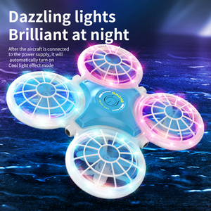 Dihua 2.4G RC LED diễn viên đóng Thế bay không người lái với <span class=keywords><strong>Gyro</strong></span> không đầu CHế độ 360 lật đồ chơi <span class=keywords><strong>Quadcopter</strong></span> cho trẻ em người lớn trong nhà ngoài trời bay trò chơi Quà Tặng - Product Image 5