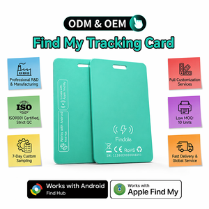 Localizzatore per Bagagli e Portafogli Compatibile con Google Find Hub e Apple Find My, Sottile, Ricaricabile, Certificato MFi, Intelligente per Carte di Credito - Product Image 1