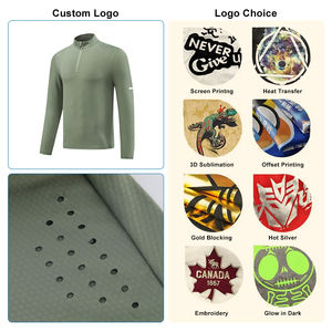 Chemises de sport de fitness en tricot uni à manches courtes pour hommes de qualité supérieure, séchage rapide, compression - Product Image 6