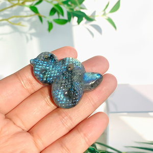 Bán buôn pha lê thủ công mỹ nghệ tự nhiên đá quý đánh bóng Labradorite rắn khắc cho năng lượng chữa bệnh - Product Image 4