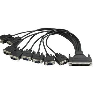 Kunden spezifisches serielles Splitter kabel DB62 bis RS232 DB9 D-Sub db62 bis db9 für die Erweiterung der Moxa-PCI-Karte