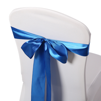 Satin Chaise Ceintures Cravates Décoration Chaise Arcs Élastique Stretch Événement Fête De Mariage Banquet Spandex Chaise Couvre