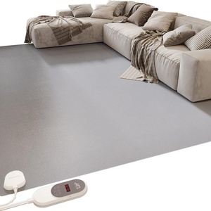 Customized Graphene Heated Floor Mat Adjustable Temperature 12-H Timer Overheat Protection Electric Heated Carpet - Product Image 1