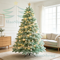 Sapin de Noël artificiel pré-éclairé de 9 pieds avec lumières LED, pour l'intérieur et l'extérieur, exportateur, personnalisable