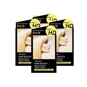 Tony Moly Make HD Hair Bleach 1er kit 10g + 2ème kit 30ml, lot de 4 kits en promotion, coloration capillaire permanente en poudre - Product Image 1