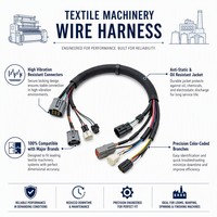 Faisceau de câbles en céramique sur mesure pour métier à tisser textile, haute résistance à l'usure