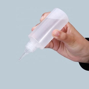 High Quality 120ml Soft Squeeze Bottle Glue <b>Plastic</b> Soft Squeeze Long Spout Bottle With Screw <b>Cap</b> - Product Image 2