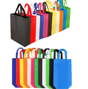 Saco de compras ecológico personalizado, bolsa não tecido promocional/saco de compras não tecido/pp