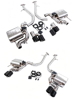 Système d'échappement spécifique pour Lexus IS250 IS350 2.5L 3.5L avec silencieux à double valve, embouts quadruples en acier inoxydable 304, tuyau arrière de l'axe