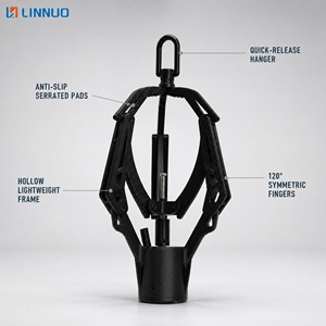 Pince mécanique à trois doigts LINNUO pour drone <span class=keywords><strong>DJI</strong></span>, antidérapante, pour livraison de marchandises, sauvetage, charge utile UAV, vente en gros OEM - Product Image 3