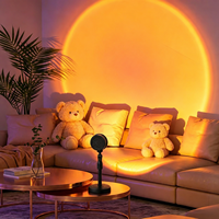 Lampe LED RGB portable 16 couleurs effet coucher de soleil pour la photographie vidéo, le streaming en direct, la décoration de fête arc-en-ciel et la projection