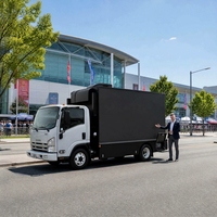 Camion publicitaire extérieur JCT EAL3360W avec écran LED sur 3 côtés pour les spectacles ou événements routiers