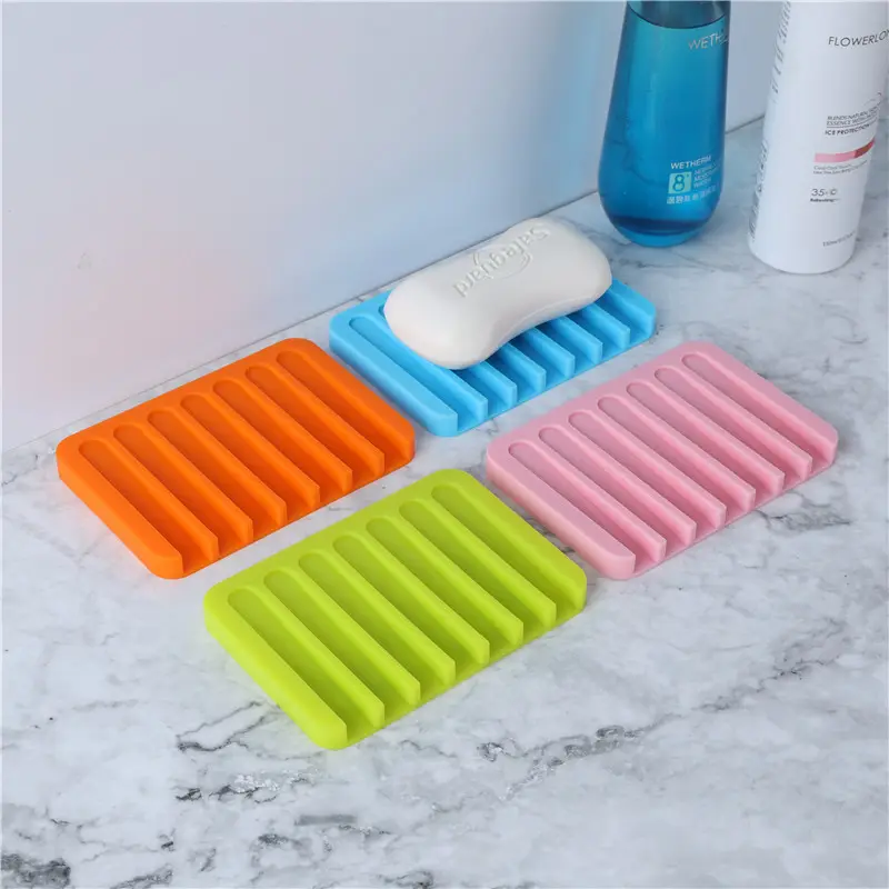 Early Riser Silicone Rubber Soap Drain Rack Epoxy Resin Soap Holder Bathroom Vanities Supplies Premium Silicone Soap Holder