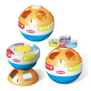Formes d'exercice d'apprentissage précoce correspondant aux tout-petits bébé musical montessori tambour cloche jouets avec musique et effets sonores - Product Image 1
