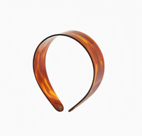 Serre-tête Rétro Mignon Fait Main en Acétate pour Femme - Bandeau Large Élégant, Accessoire Cheveux Classique et Tendance